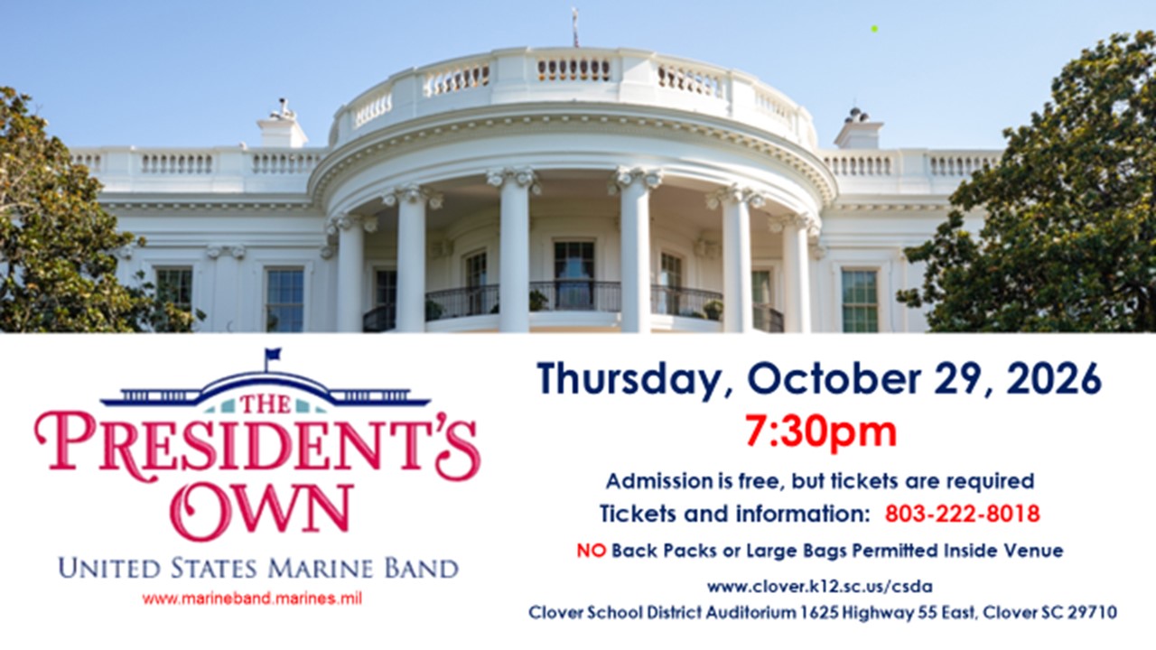 ALL TICKETS HAVE BEEN DISTRIBUTED TO THE PRESIDENT'S OWN UNITED STATES MARINE BAND CONCERT ON THURSDAY, OCTOBER 29