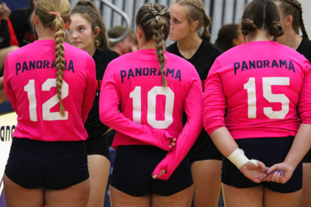 Panorama Volleyball Players #12, #10, and #15