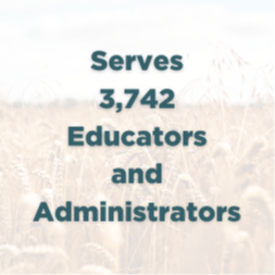 Serves 3742 educators and admin 