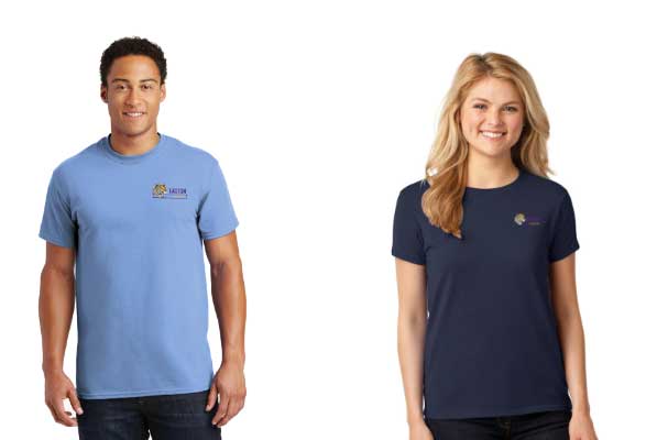 two shirt examples on stock photo people