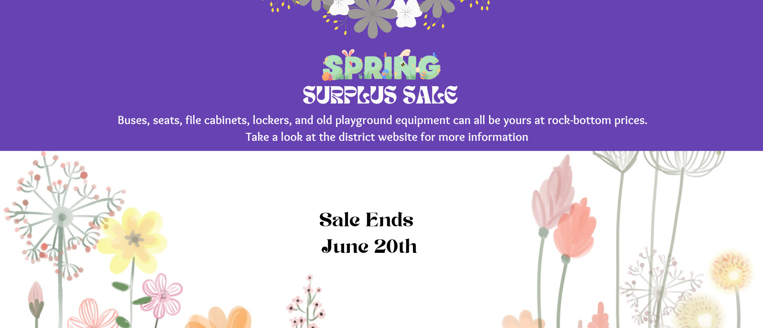 spring surplus  sale