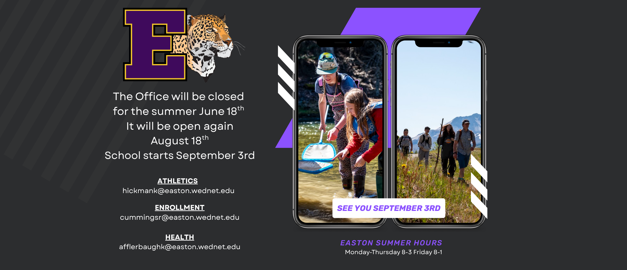 Summer hours