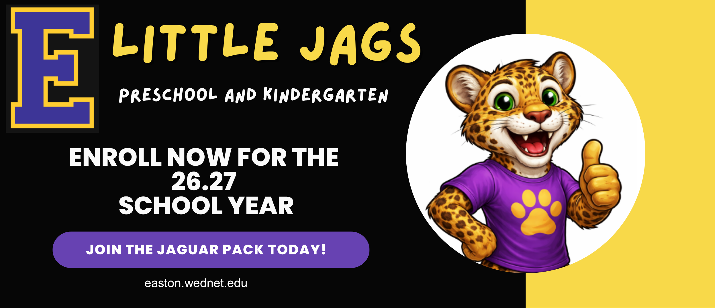 pk and kinder enrollment ad