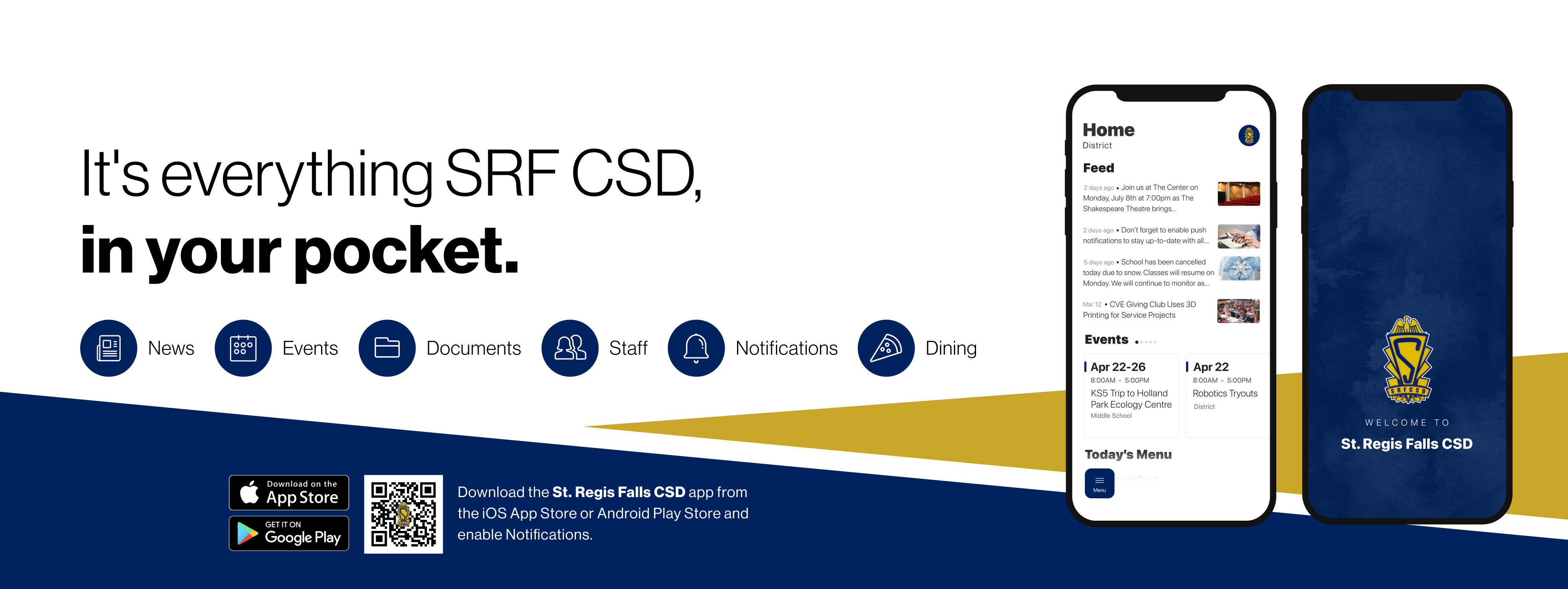 Say hello to Parent-Teacher chat in the new Rooms app. Download the St. Regis Falls CSD app in the Google Play or Apple App store