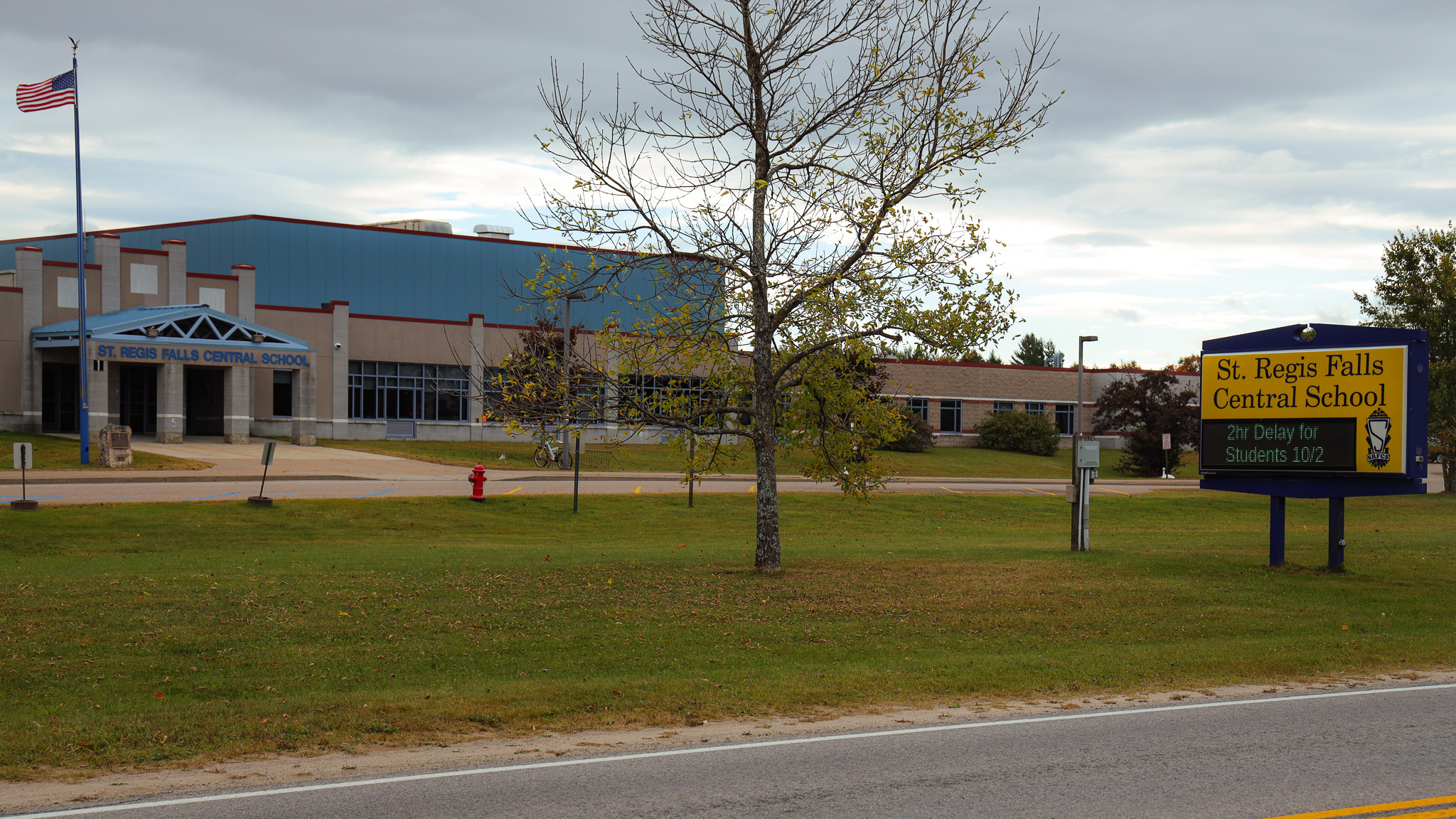 Exterior of St. Regis Falls Central School