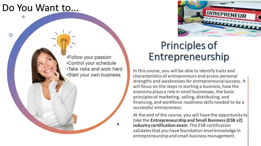 Principles of Entrepreneurship Flyer