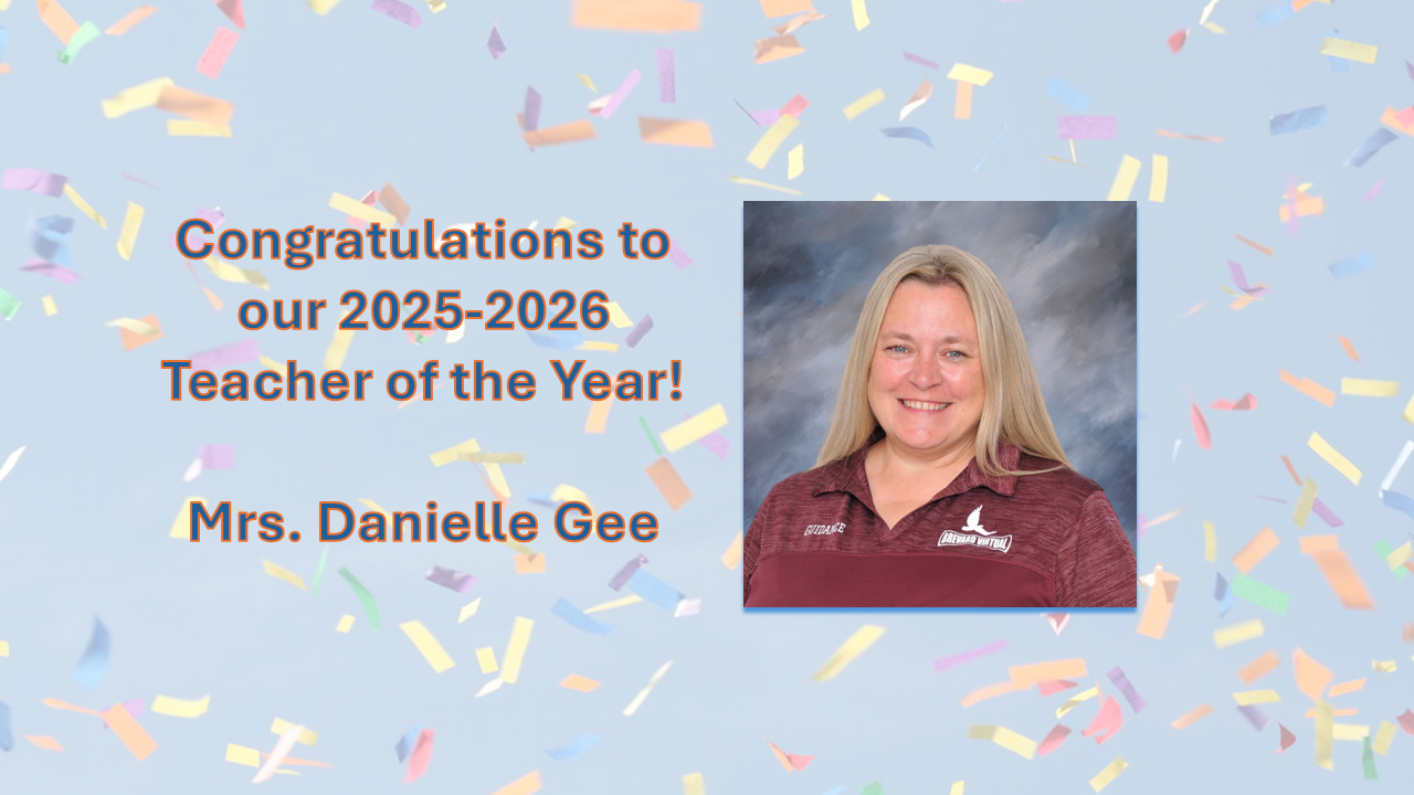 Congratulations to our 2025-2026 Teacher of the Year!   Mrs. Danielle Gee