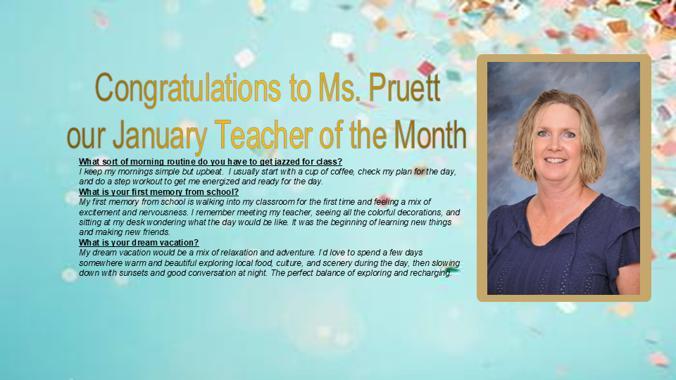 What sort of morning routine do you have to get jazzed for class? I keep my mornings pretty simple but upbeat.  I usually start with a cup of coffee, check my plan for the day, and do a step workout to get me energized and ready for the day. What is your first memory from school? My first memory from school is walking into my classroom for the first time and feeling a mix of excitement and nervousness. I remember meeting my teacher, seeing all the colorful decorations, and sitting at my desk wondering what the day would be like. It was the beginning of learning new things and making new friends. What is your dream vacation? My dream vacation would be a mix of relaxation and adventure. I’d love to spend a few days somewhere warm and beautiful exploring local food, culture, and scenery during the day, then slowing down with sunsets and good conversation at night. The perfect balance of exploring and recharging.