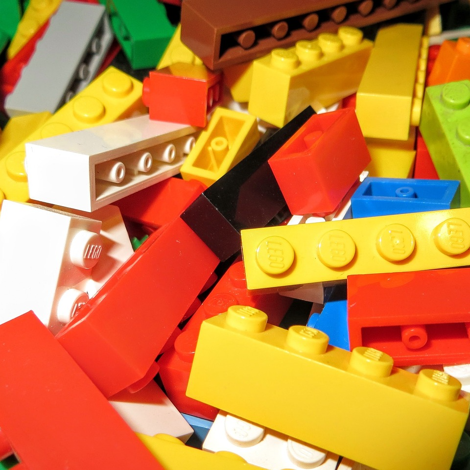 an assortment of legos