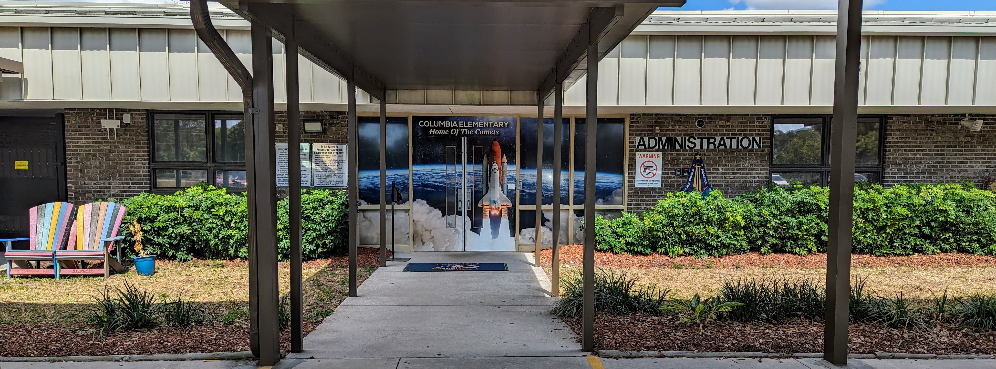 Front of the school