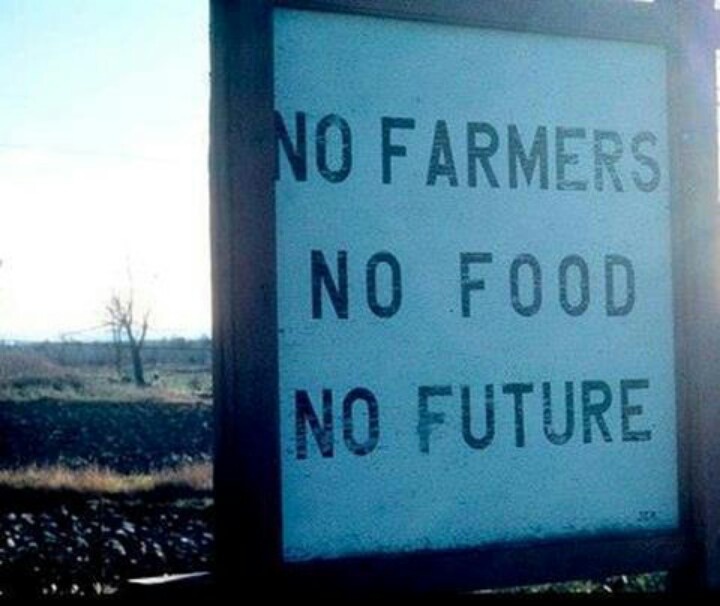 No farmer, no food, no future