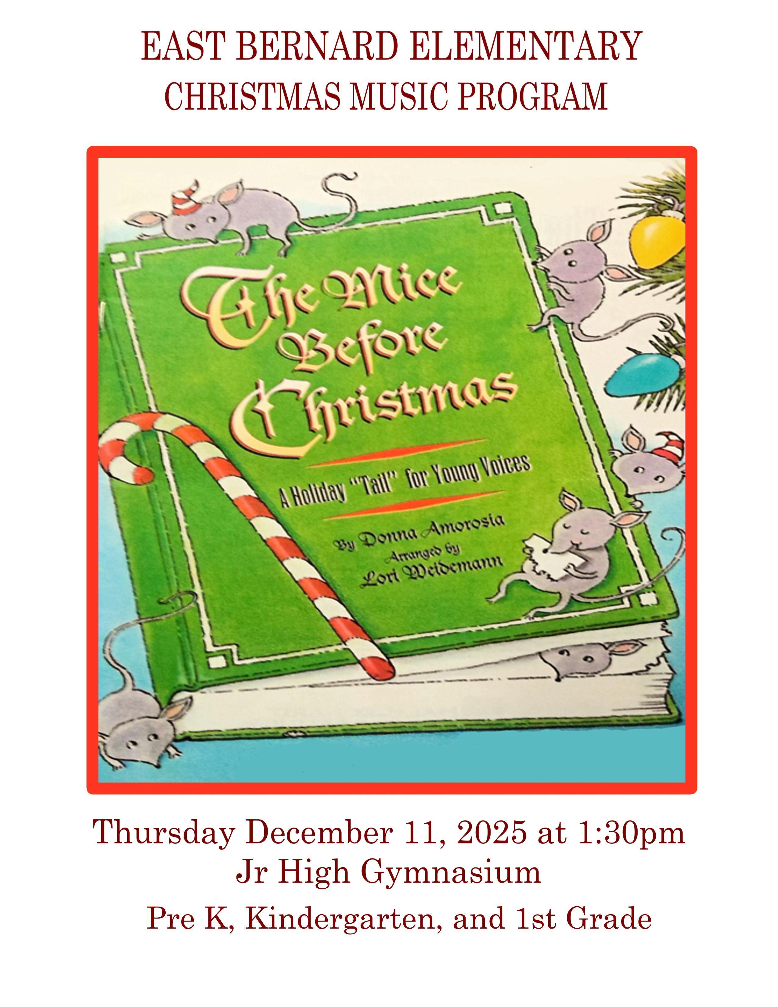 East Bernard Elementary Christmas Music Program