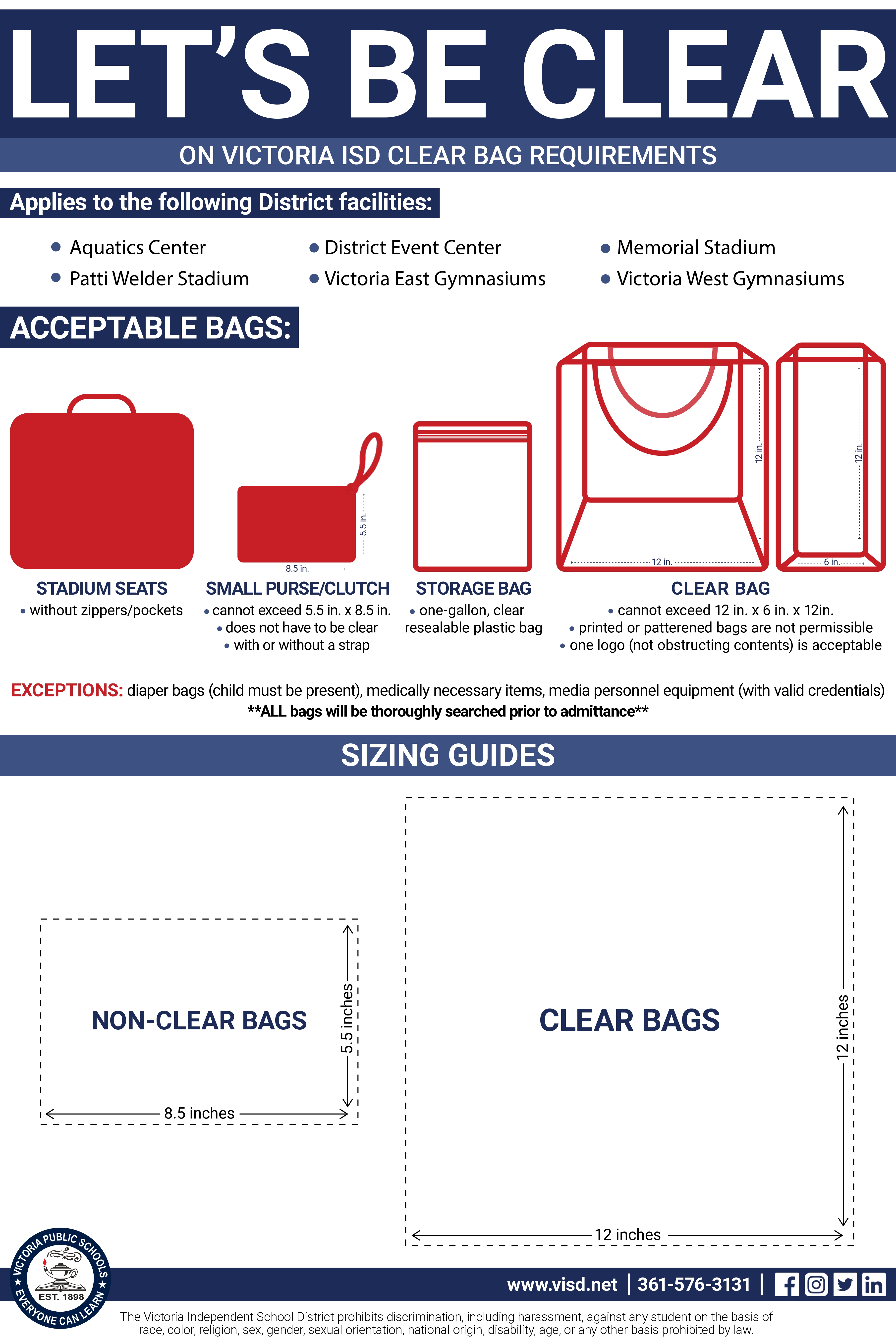 clear bag policy