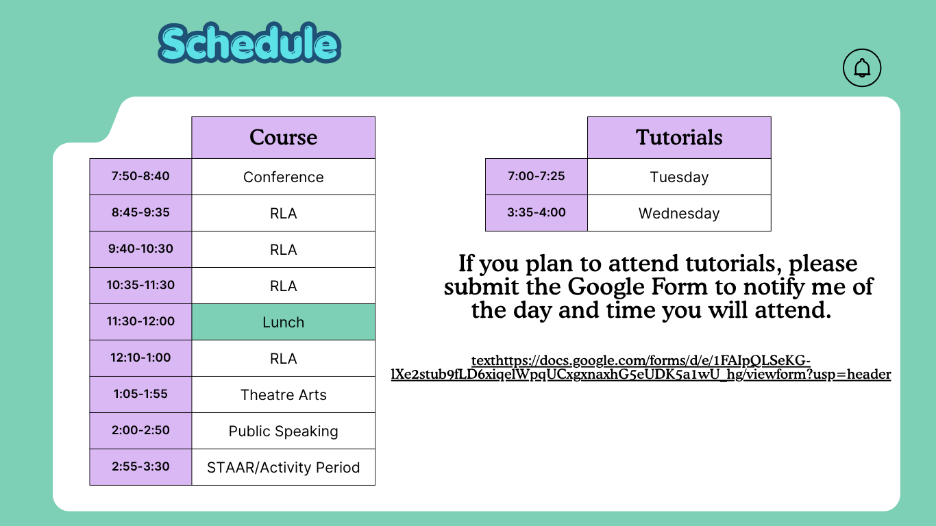 schedule