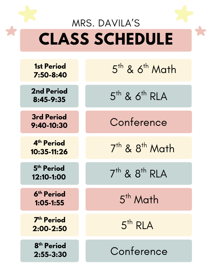 Schedule