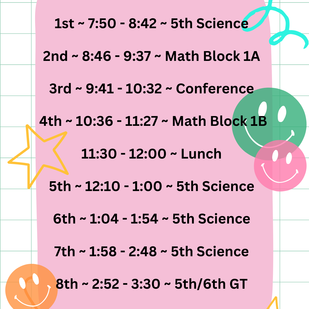 schedule