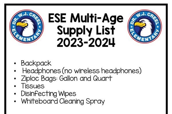 Supply list