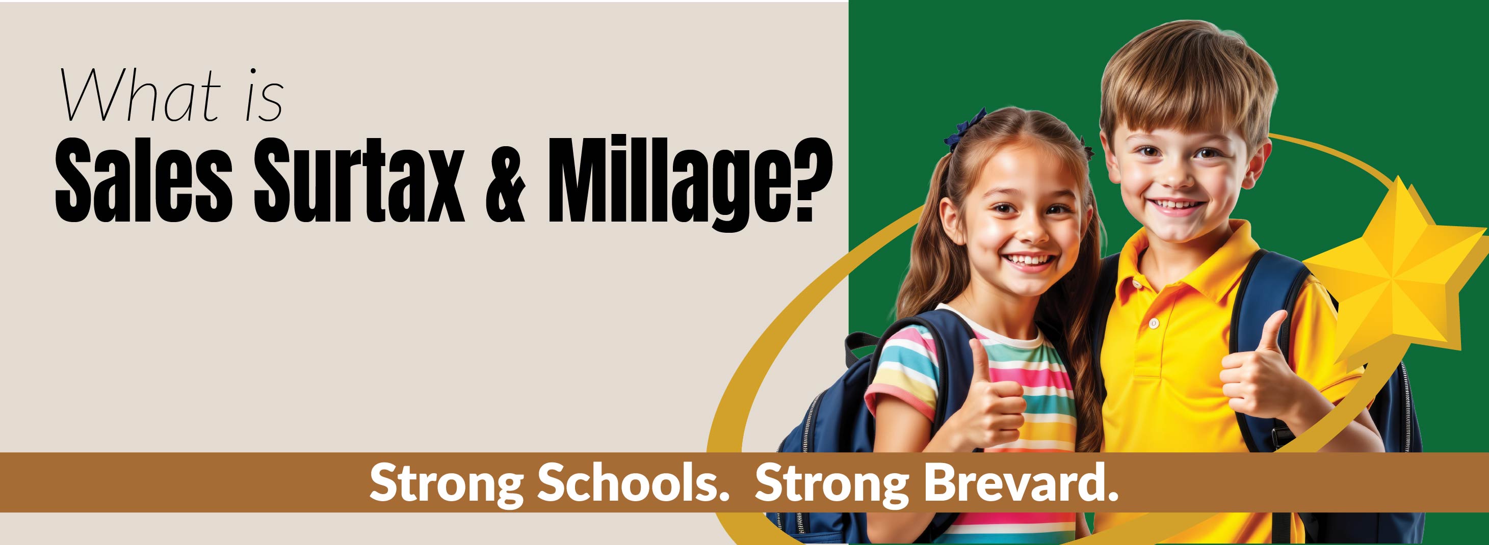 What is Sales Surtax and Millage? Strong Schools. Strong Brevard.