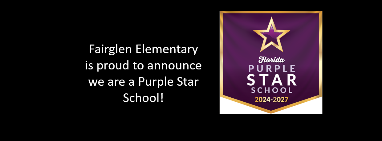 Fairglen Elementary is a Purple Heart School 2024 - 2027