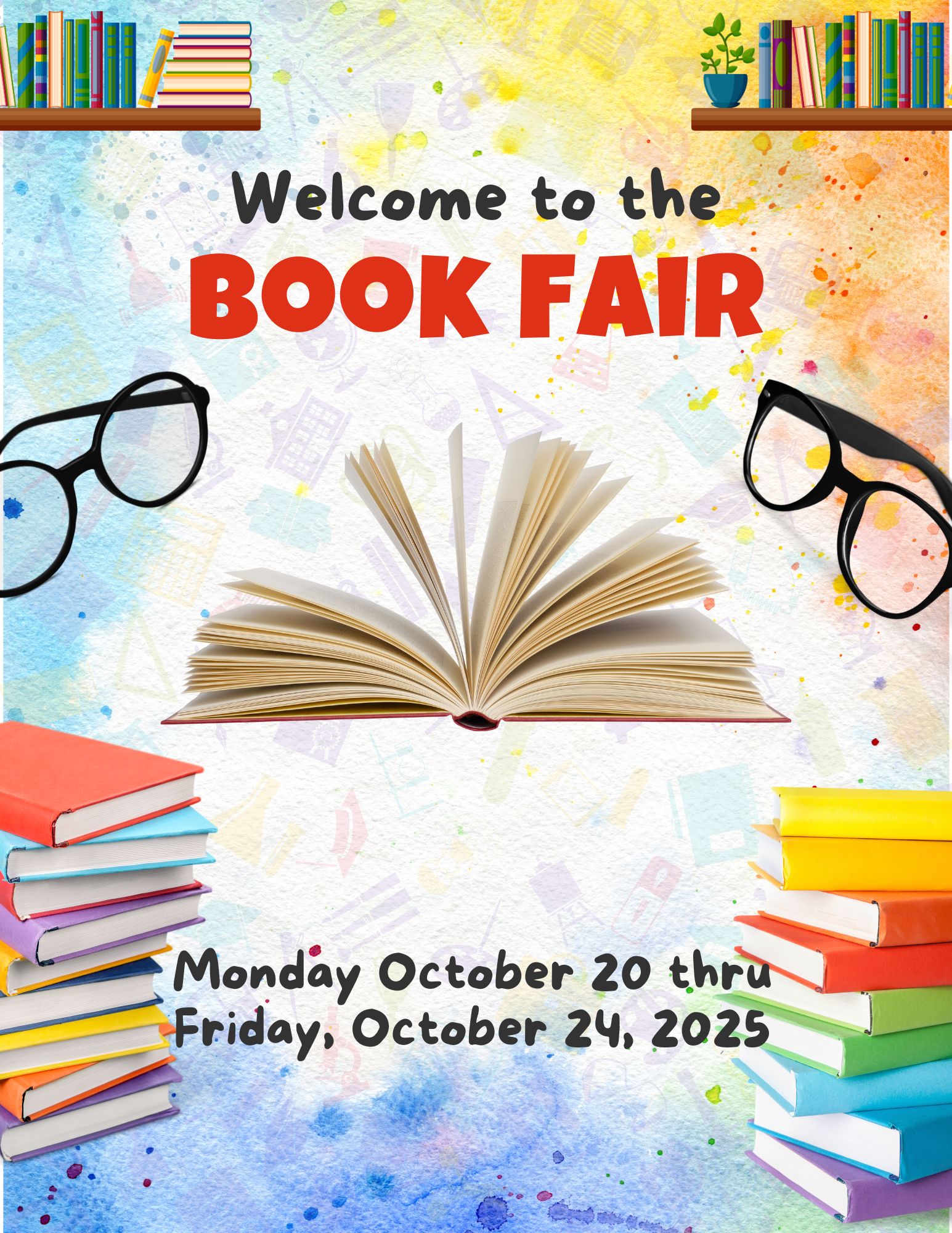 Book Fair Invite October 20-October 24, 2025