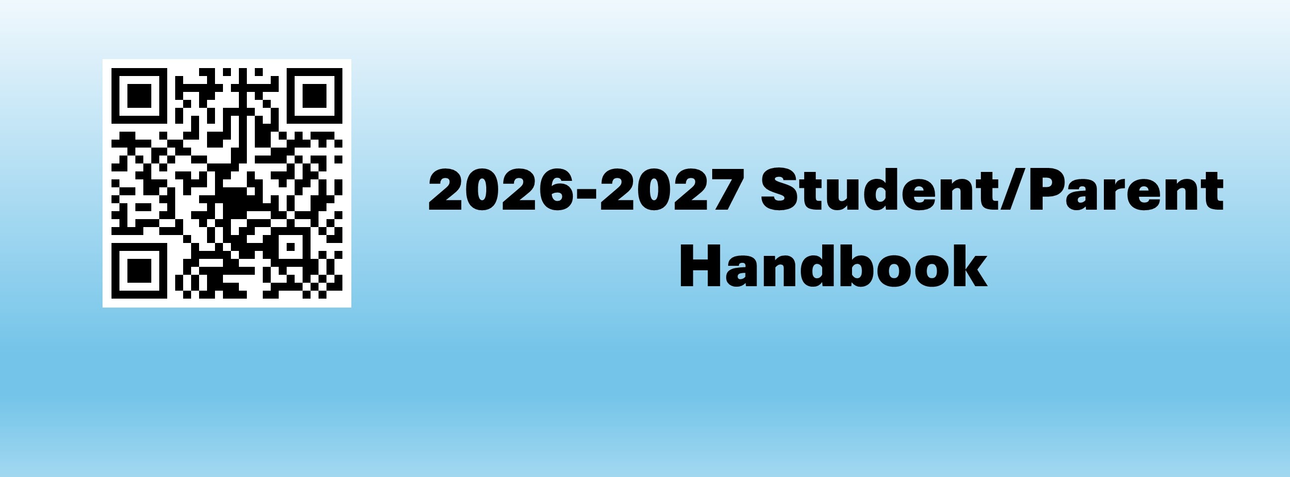 QR Code for 2026-2027 Student Parent Handbook