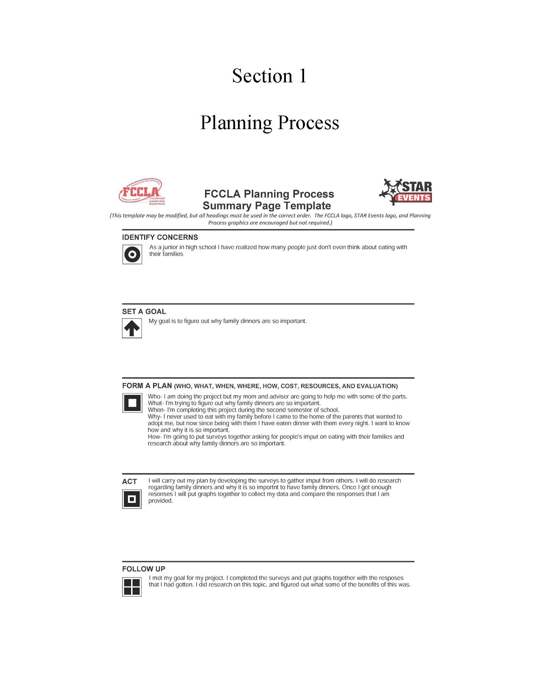 Planning Process