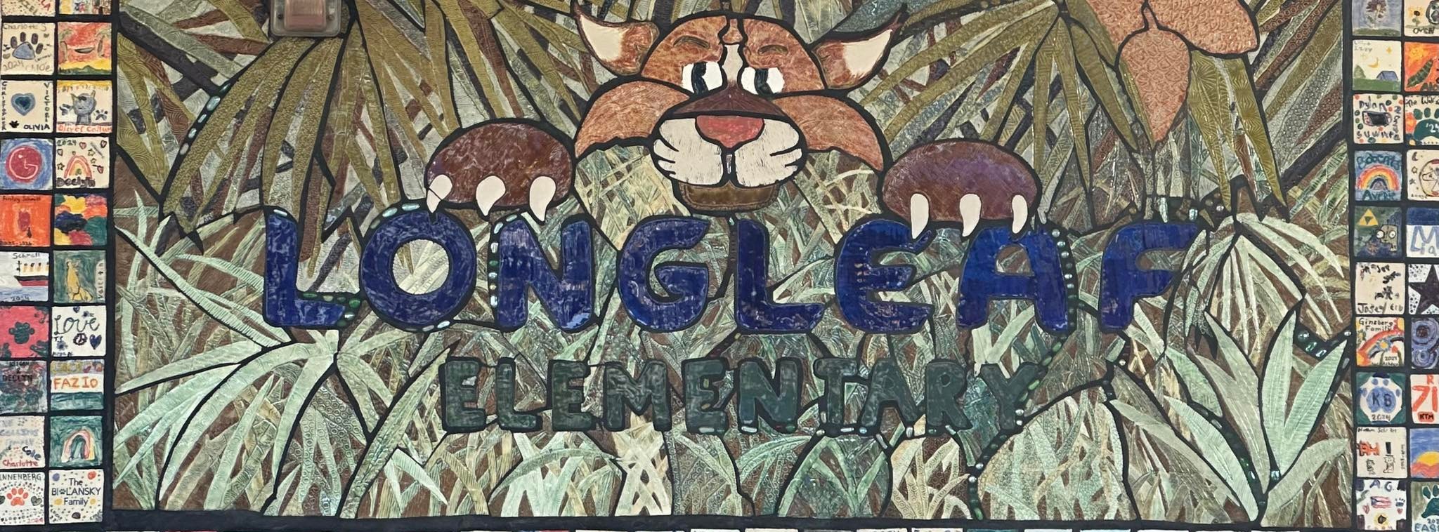 New Tile Mural on front of school