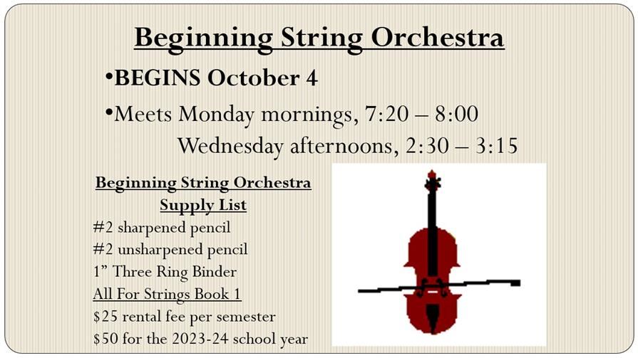 Beginning Orchestra