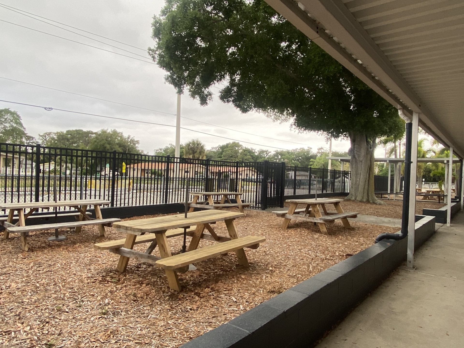 outside picnic area