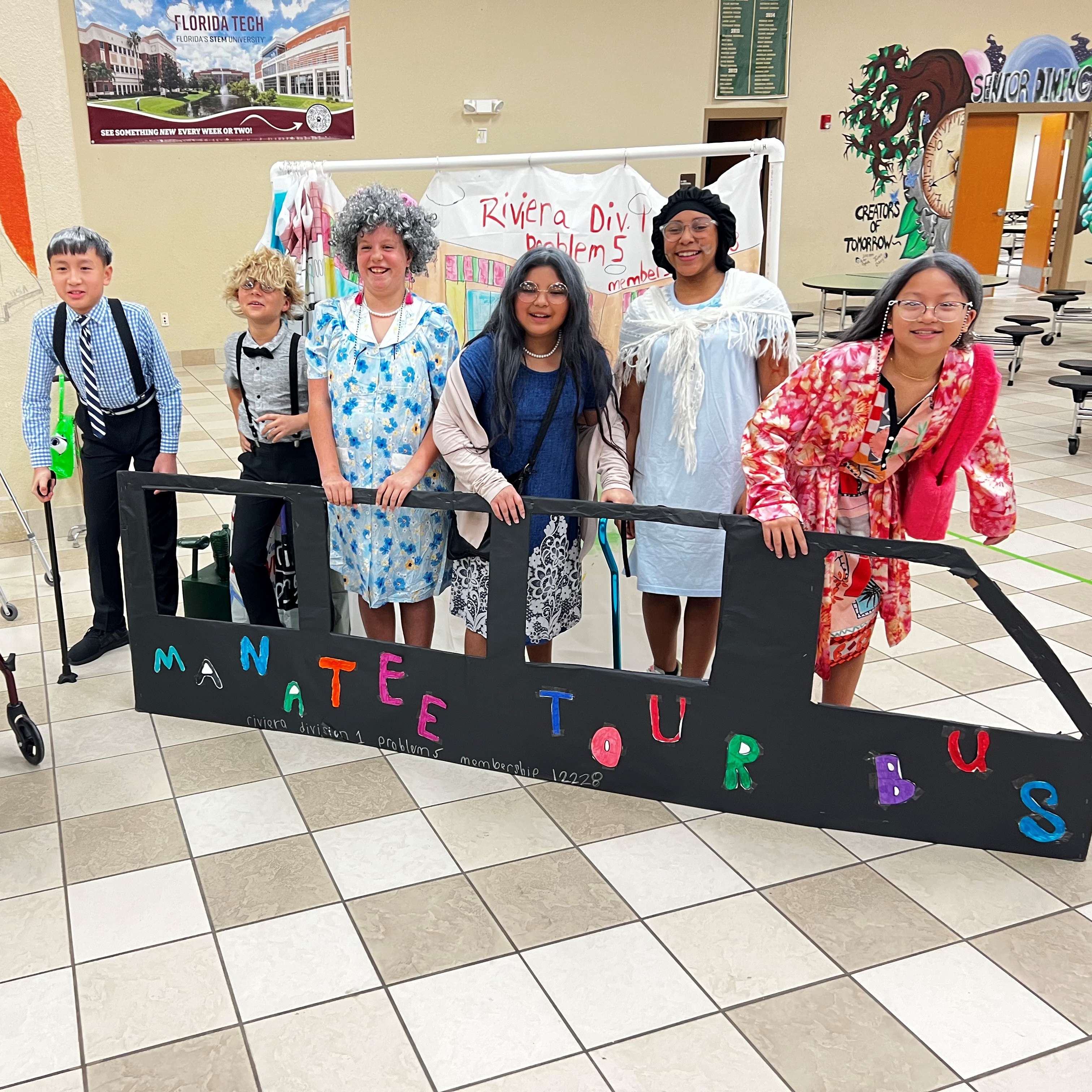Odyssey of the Mind team in costumes