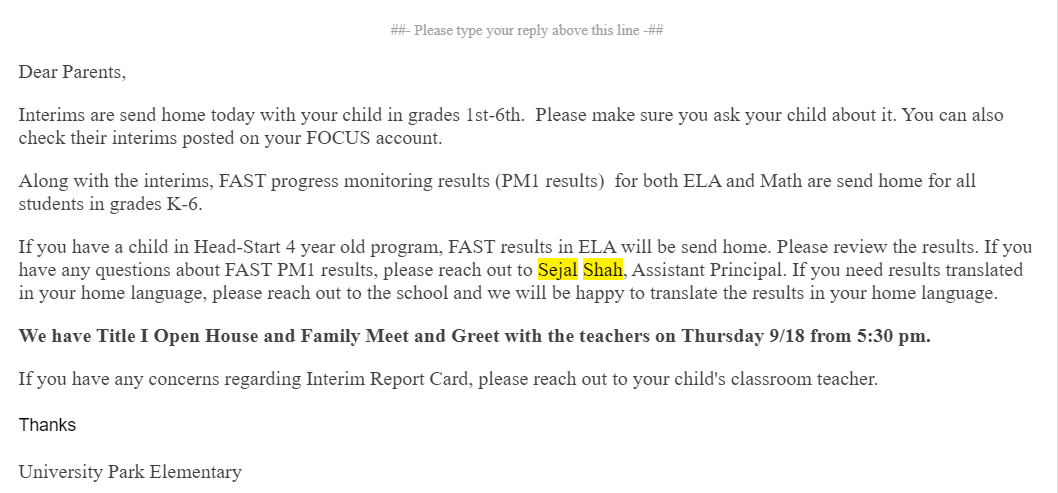 Access your child's FAST scores