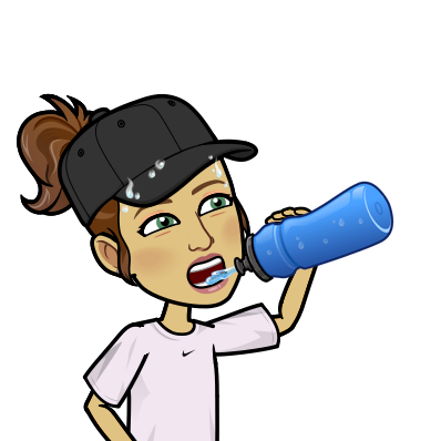 Cartoon image of person drinking water