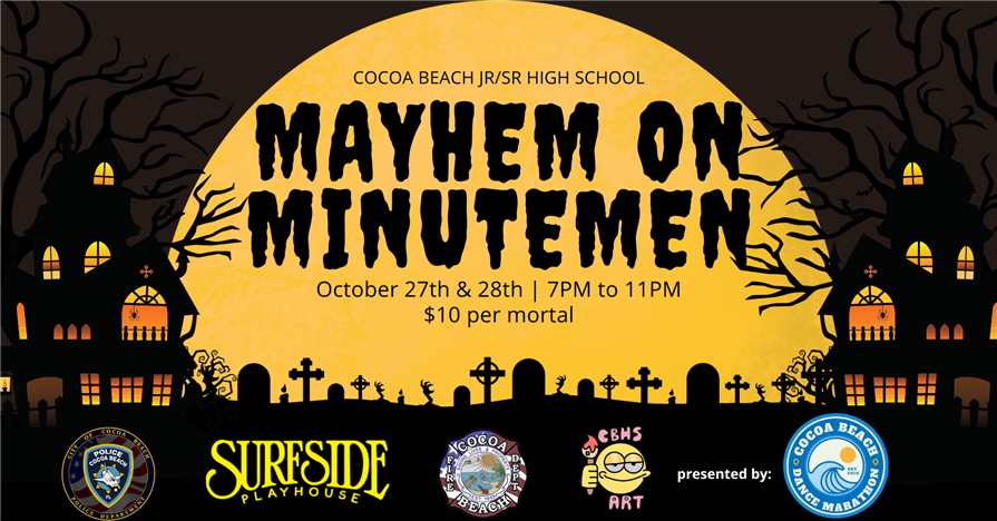 Mayhem banner with logos