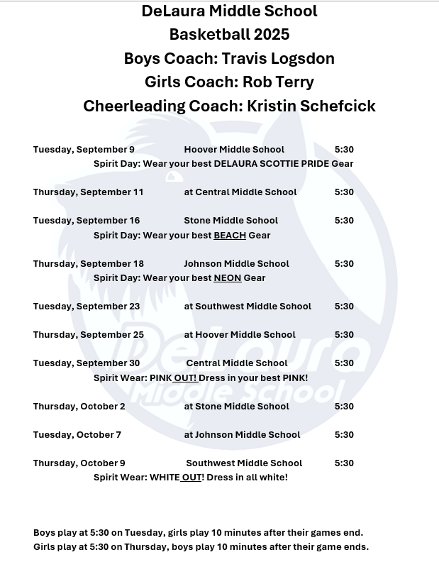 basketball schedule