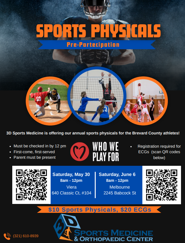 Sports Physical FLyer