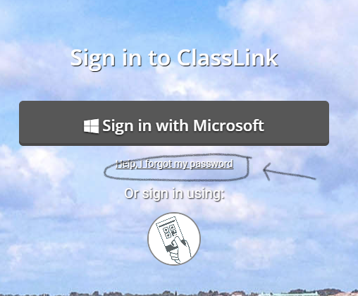 Click Sign in with Microsoft