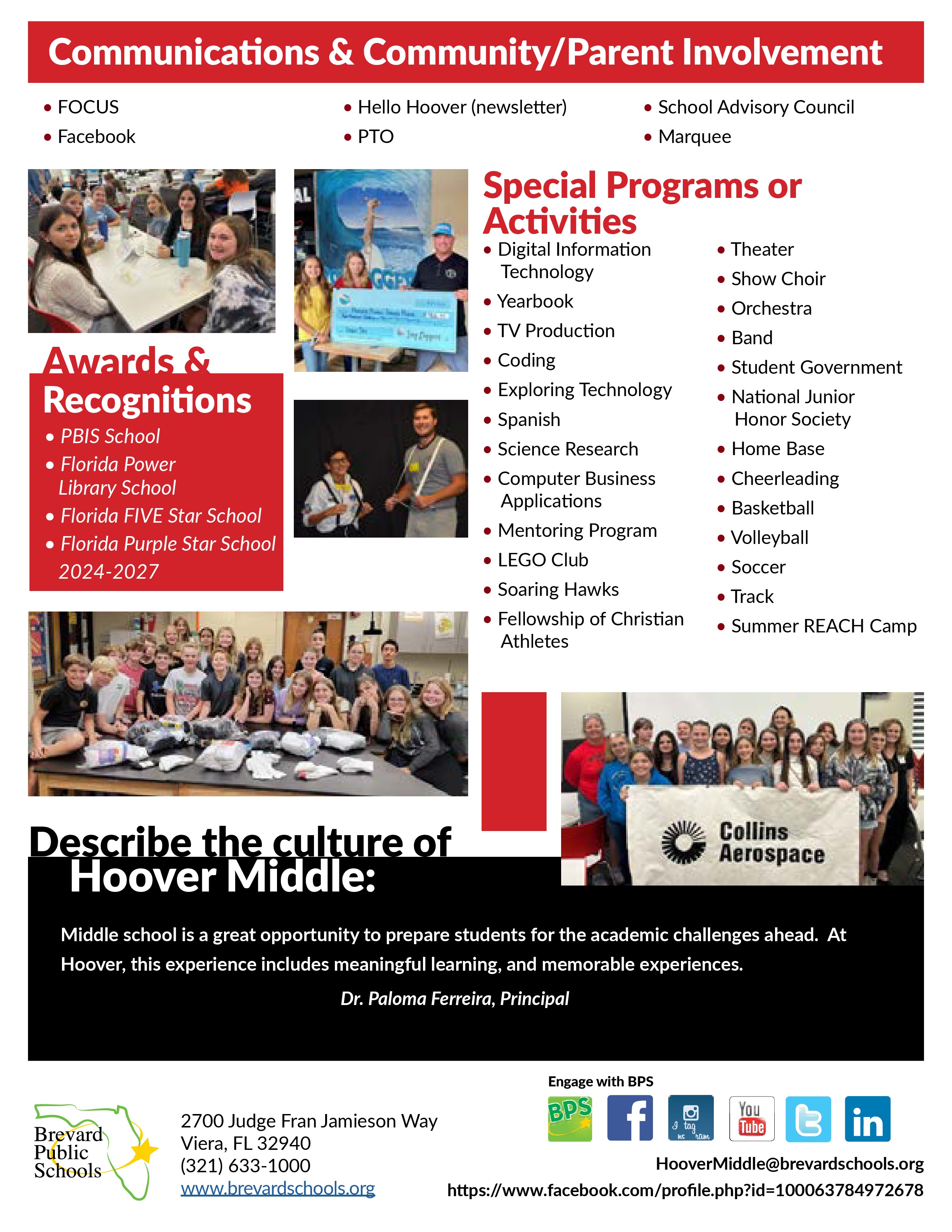 School bio information