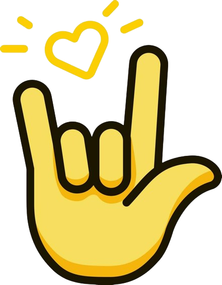 American sign language love symbol