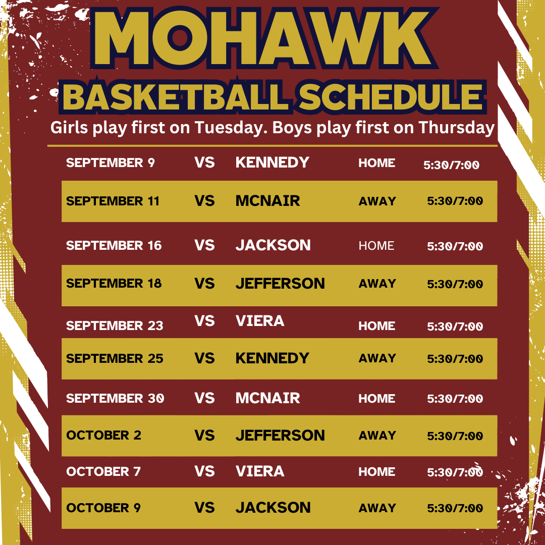 2025 Basketball Schedule