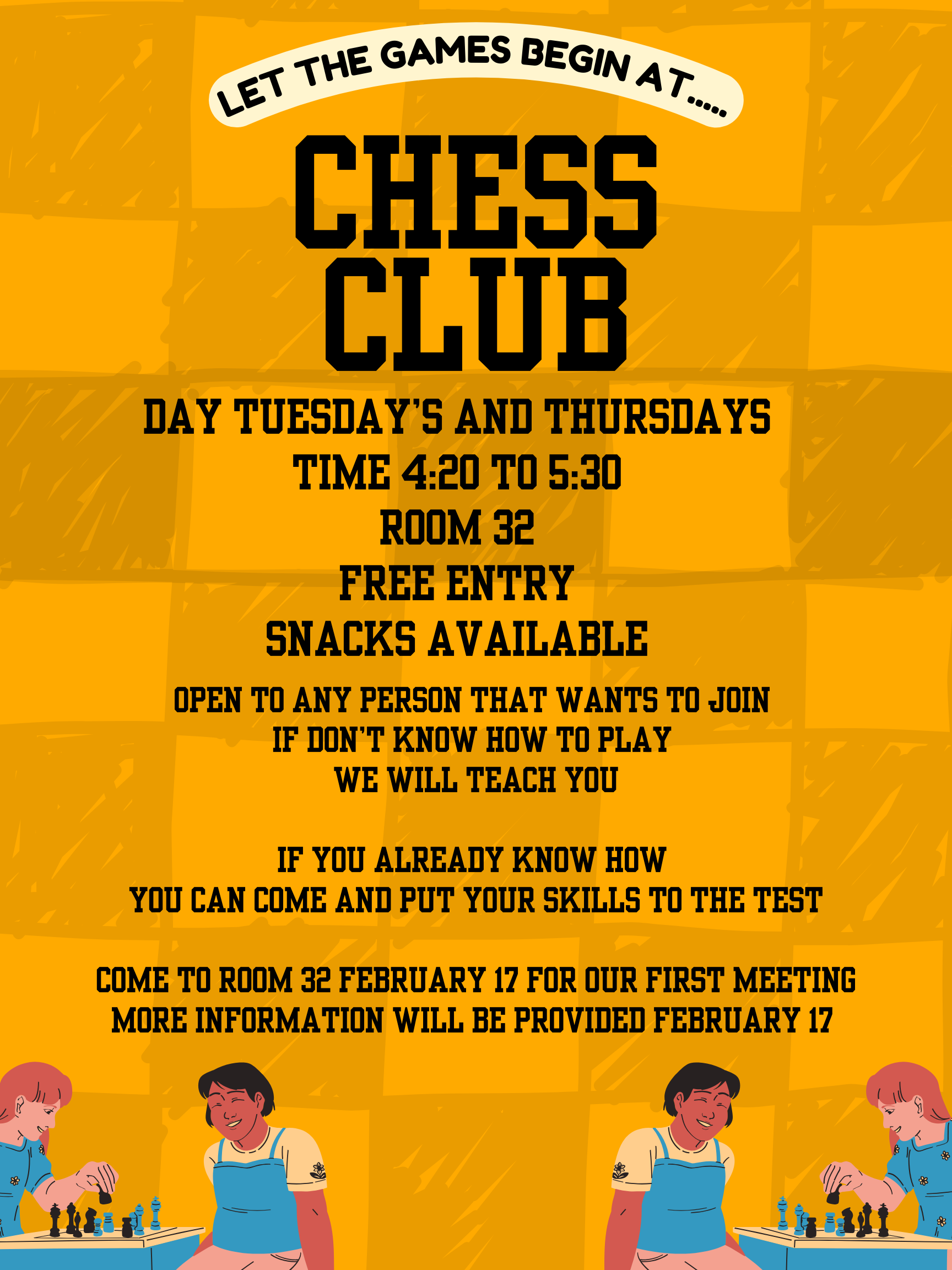 Chess Club FLyer
