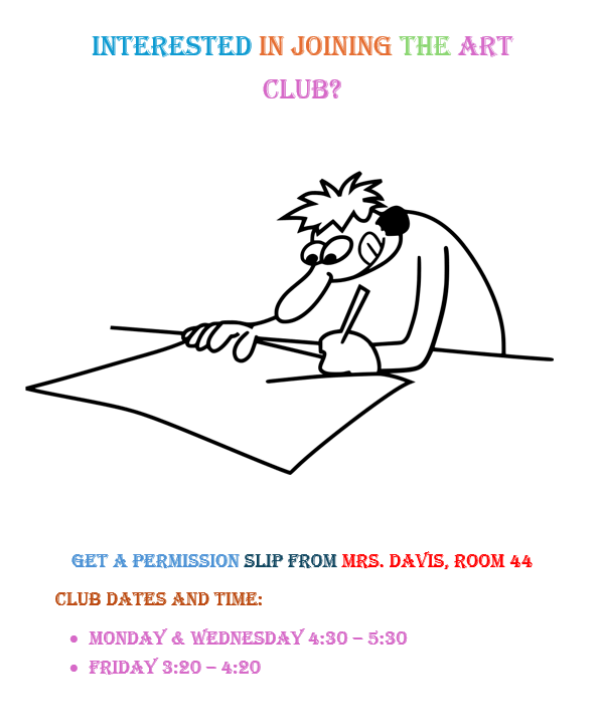 Art Club Flyer