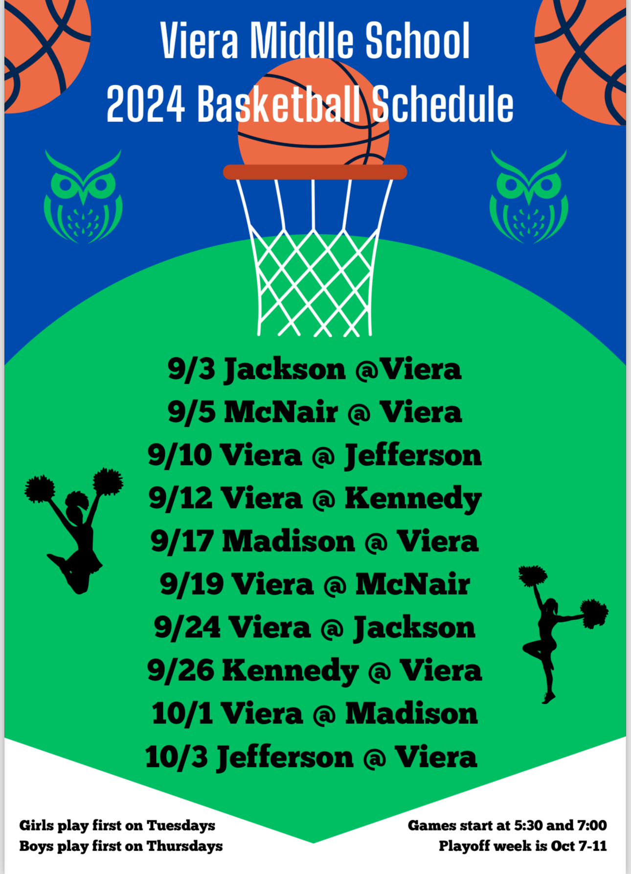 Basketball Schedule