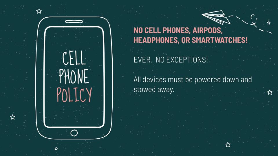 Cell Phone Policy