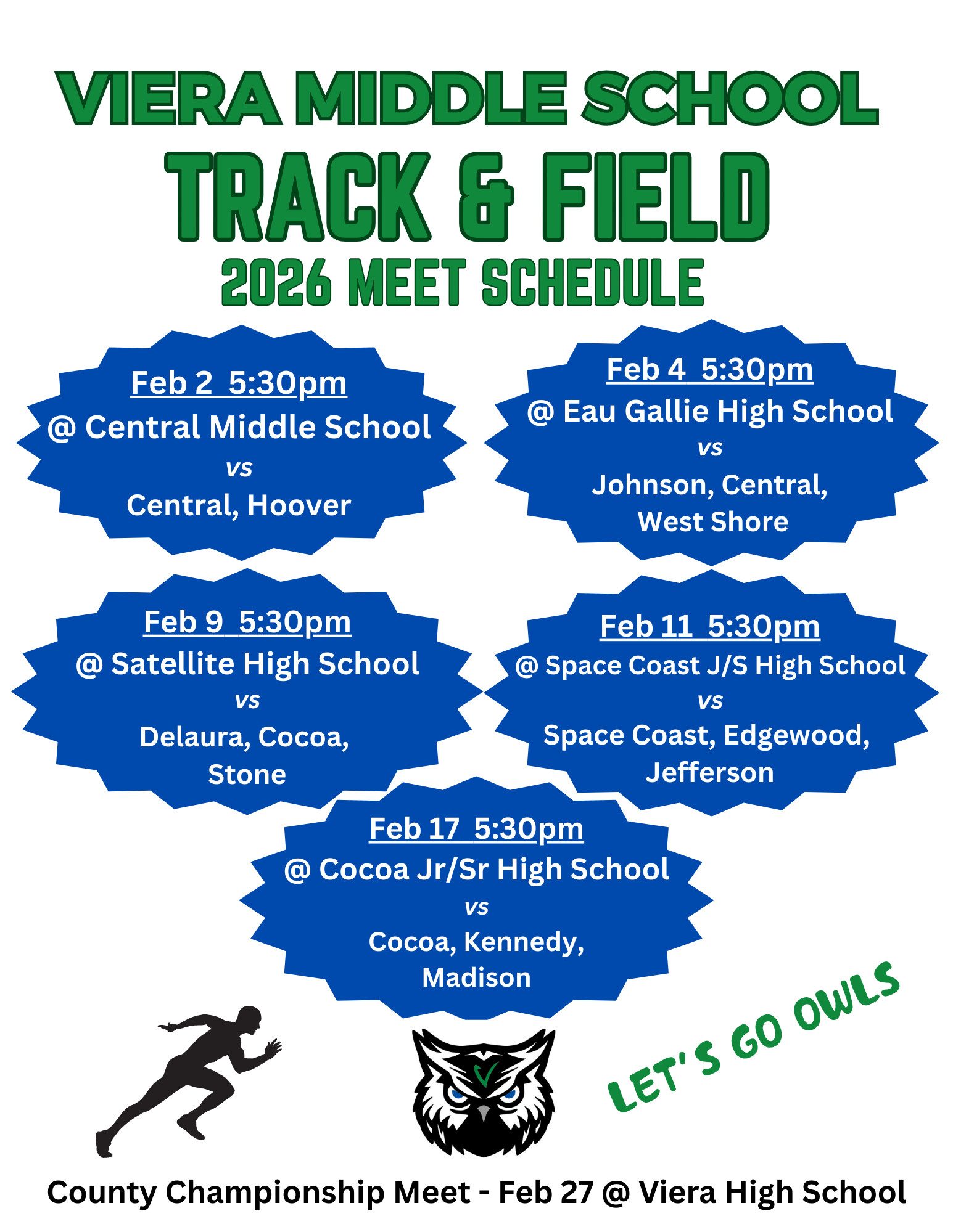 2026 track and field schedule