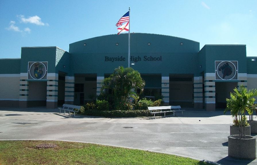 Front of Bayside High School