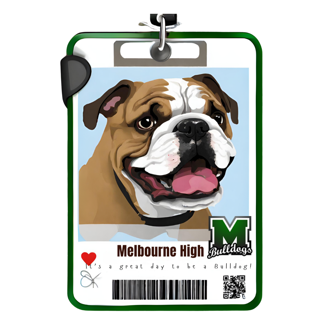 photo of student id with bulldog as student