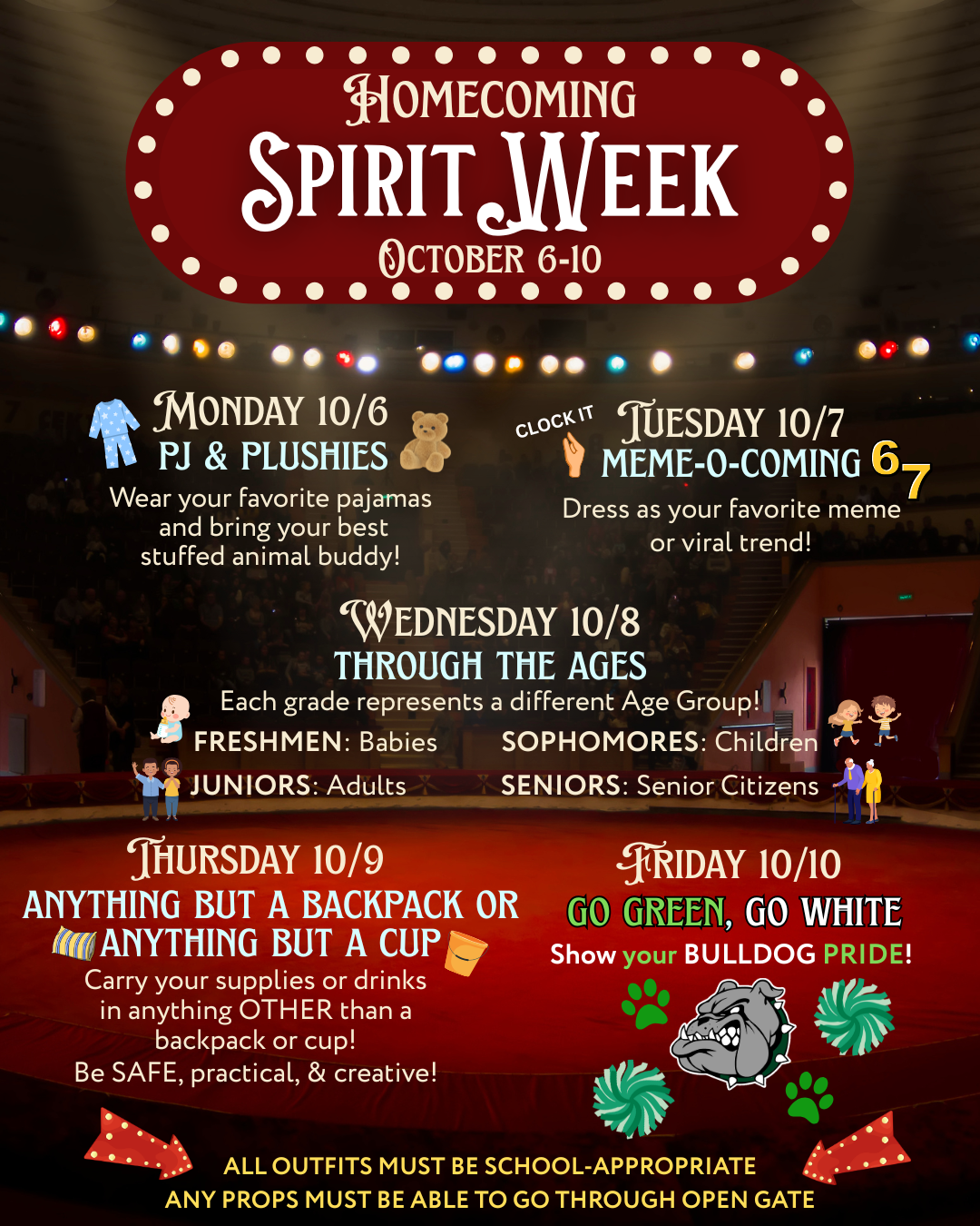 spirit week days