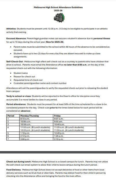 attendance policy