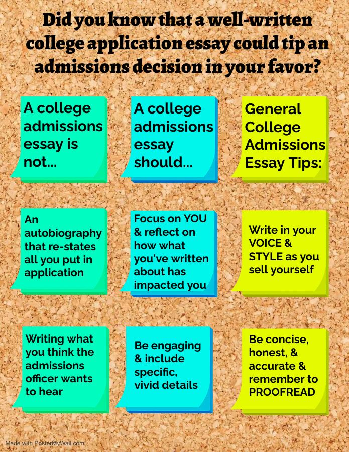 Did you know that a well-written college application essay could tip an admissions decision in your favor?