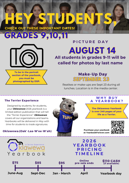 Picture Day August 14 & Make-Up Day September 23